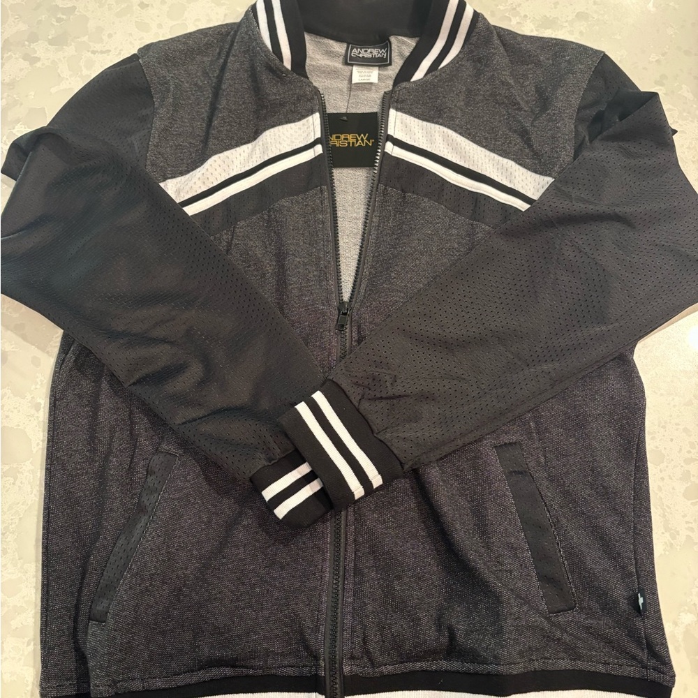 Andrew Christian Bomber Jacket, NWT, Large